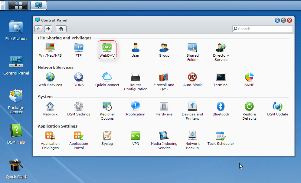 synology webdav server